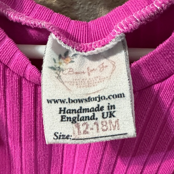 Pink Ruffled Kids Dress - Picture 3 of 3